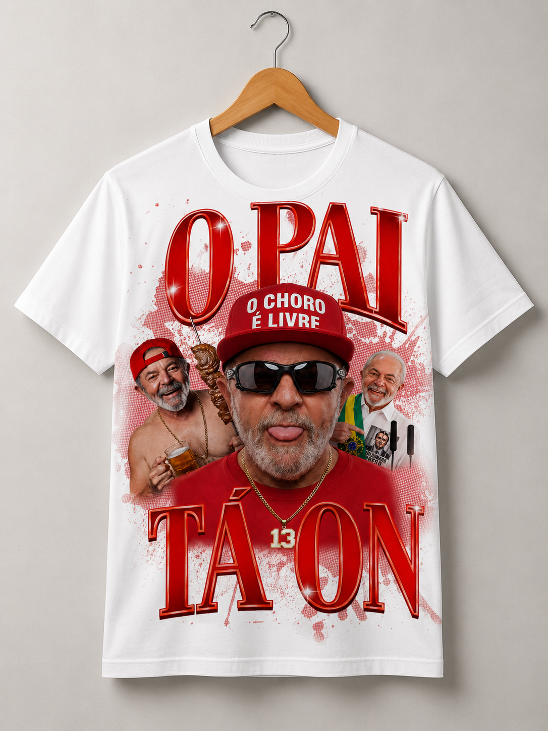 Camiseta O pai tá on