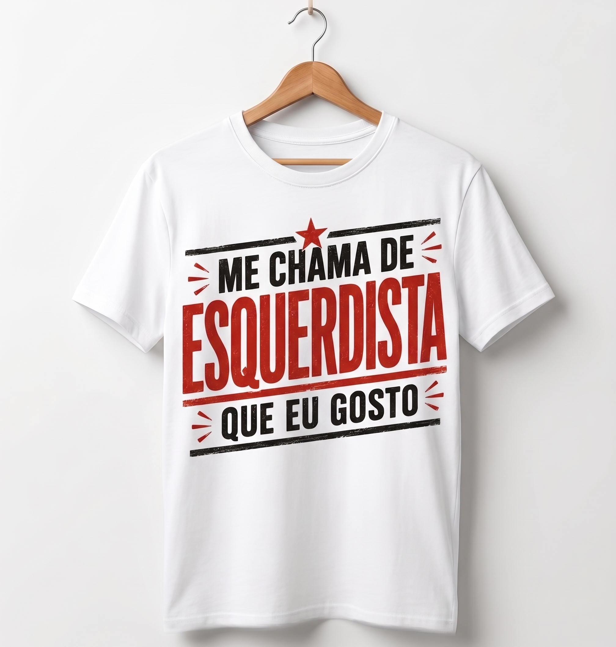 Camiseta Me chama de esquerdista
